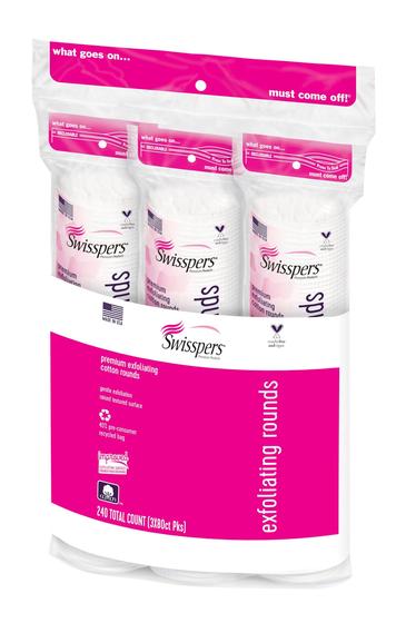 Imagem de Esfoliante Redondo de Algodão Swisspers Premium - Pacote com 240 Unidades