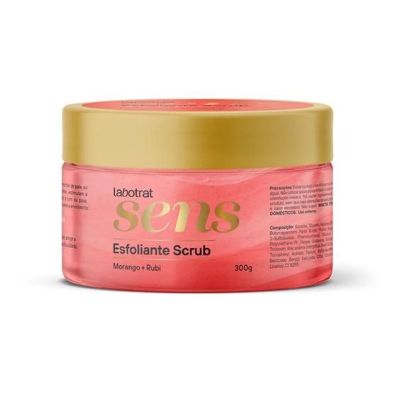 Imagem de Esfoliante Scrub Morango e Rubi Labotrat Sens 300g