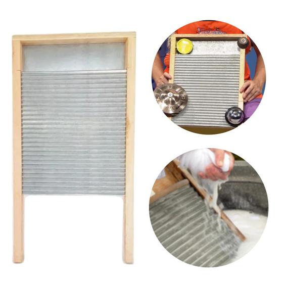Esfregadeira Tabua Lavar Roupas em Zinco Retrô Vintage Washboard Menor preço em Esfregadeira Tabua Lavar Roupas em Zinco Retrô Vintage Washboard