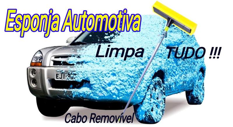 Imagem de esfregao multiuso mop lava jato esponja vassoura  limpa vidros chão cozinha casa  pisos