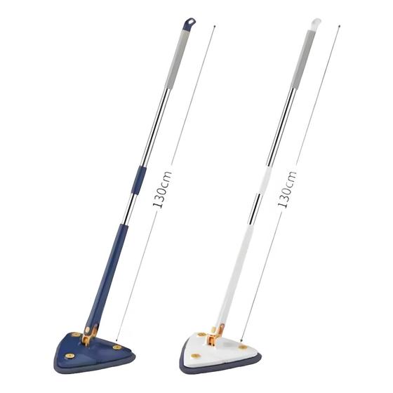 Imagem de Esfregão Triangular Rodo Limpador Giratório Mop Com 2 Refil