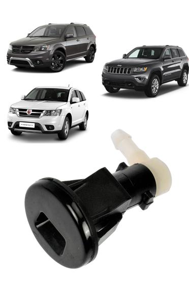 Imagem de Esguicho Brucutu Limpador de Agua Traseiro Jeep Grand Cherokee Journey Freemont 2011 2013 2020 57010735AB K57010735ab