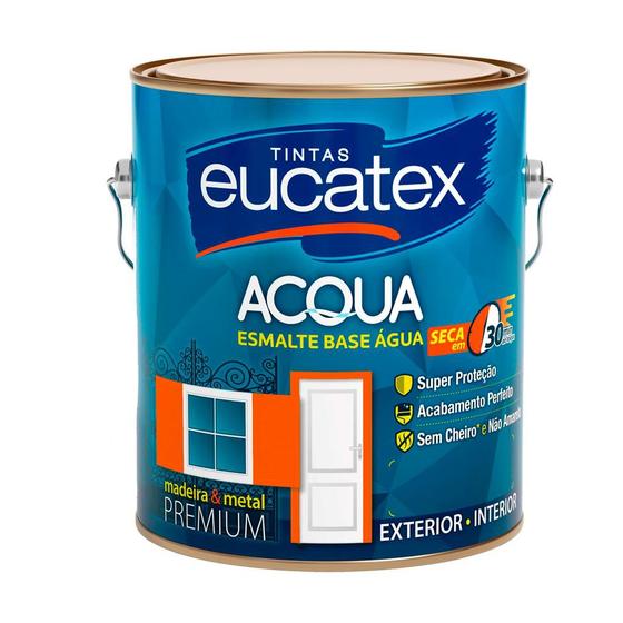 Imagem de Esmalte a base d'água vermelho brilhante acqua 3,6lt eucatex