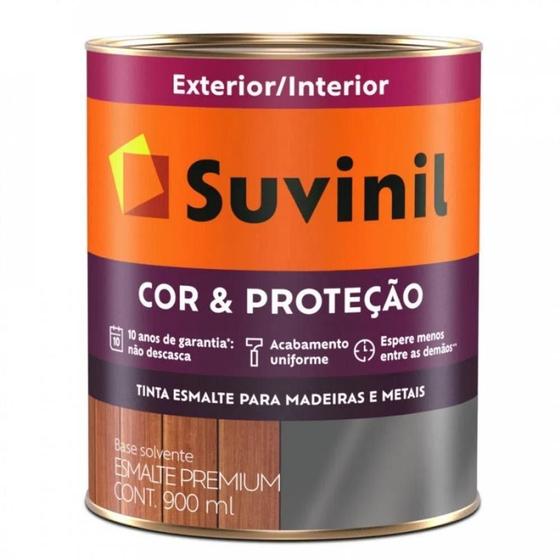 Imagem de Esmalte Acetinado Premium Suvinil Cor e Proteção 900ml