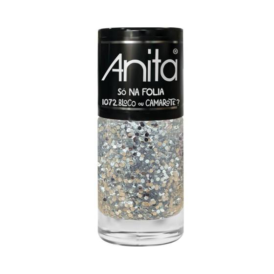 Imagem de Esmalte Anita Glitter Bloco Ou Camarote 10Ml - Só Na Folia