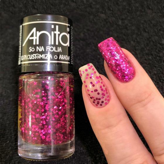 Imagem de Esmalte Anita Glitter Customiza o Abadá 10ml - Só na Folia