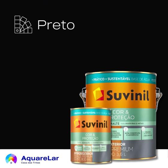 Imagem de Esmalte Base Água Cor e Proteção Suvinil Acetinado