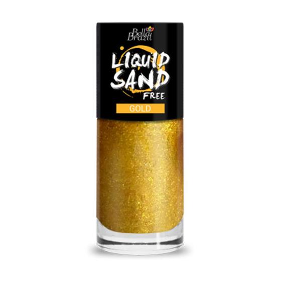 Esmalte Bella Brazil Liquid Sand GOLD Efeito Cristal 9ml