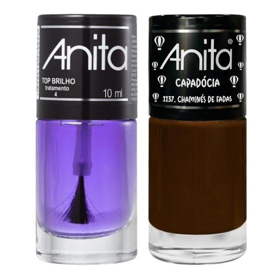 Imagem de Esmalte Chaminés De Fadas Coleção Capadócia + Top Brilho 10ml Anita