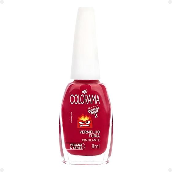 Imagem de Esmalte Cintilante Colorama Divertidamente 2 Vermelho Fúria 8ml
