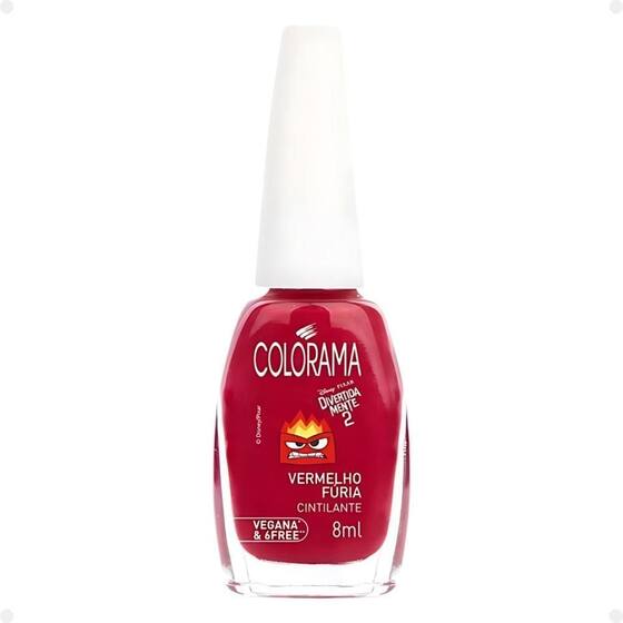 Furia Color Esmalte Cintilante Colorama Divertidamente Vermelho Fúria - Esmalte ...