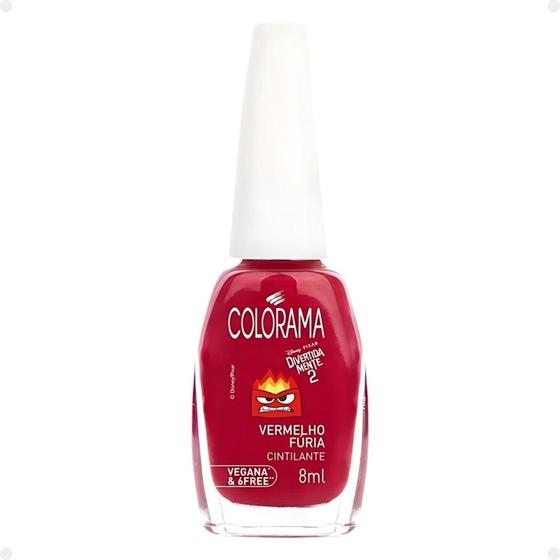 Imagem de Esmalte Cintilante Colorama Divertidamente Vermelho Fúria