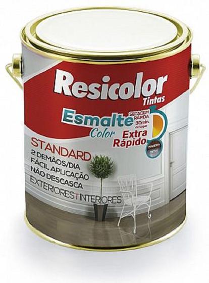 Imagem de Esmalte Color Brilhante Resicolor 3.6lt Branco Gelo