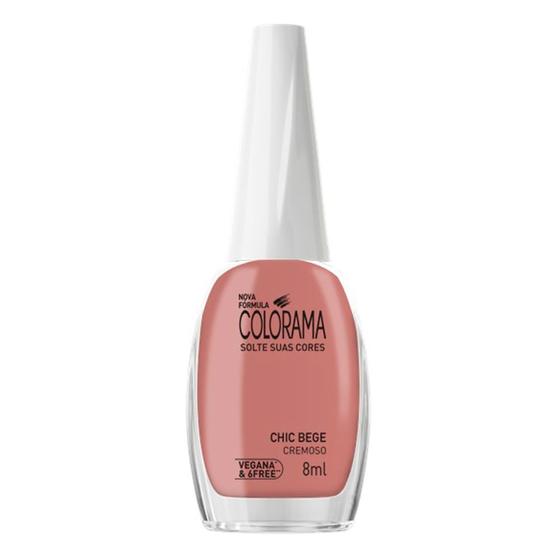 Imagem de Esmalte Colorama Cor Chic Bege 8ml