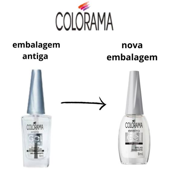 Imagem de Esmalte colorama top coat efeito gel