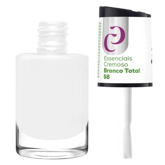 Imagem de Esmalte Cora Essenciais Cremoso Branco Total N58 10ml