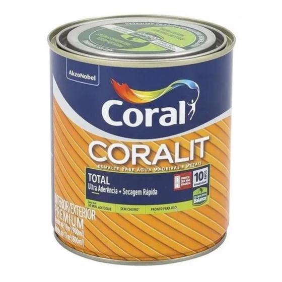 Imagem de Esmalte Coral Coralit Base De Agua Total 900ml Branco