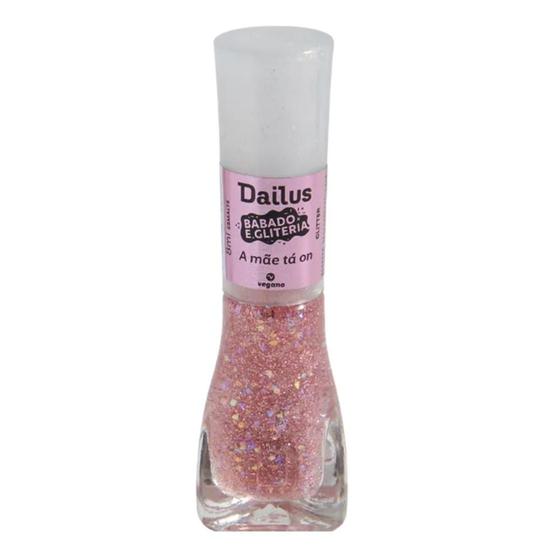 Imagem de Esmalte dailus babado e gliteria 8ml a mae ta on