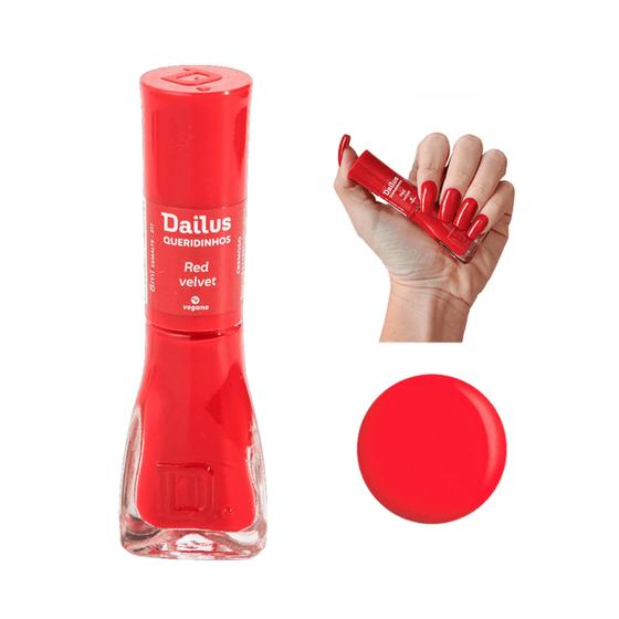 Imagem de Esmalte Dailus Queridinhos Red Velvet Vermelho Cremoso 8ml