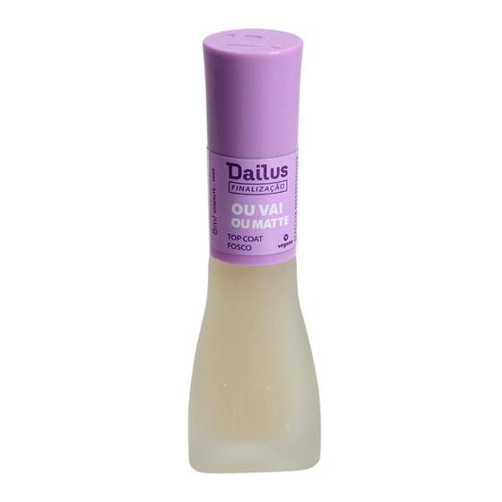 Imagem de Esmalte De Tratamento Dailus Top Coat Fosco Vai Ou Matte