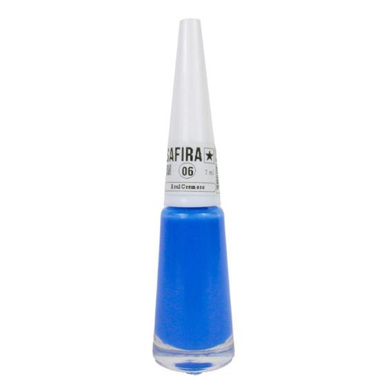 Imagem de Esmalte De Unha 7Ml Nº 6 ul Cremoso Safira Cosméticos