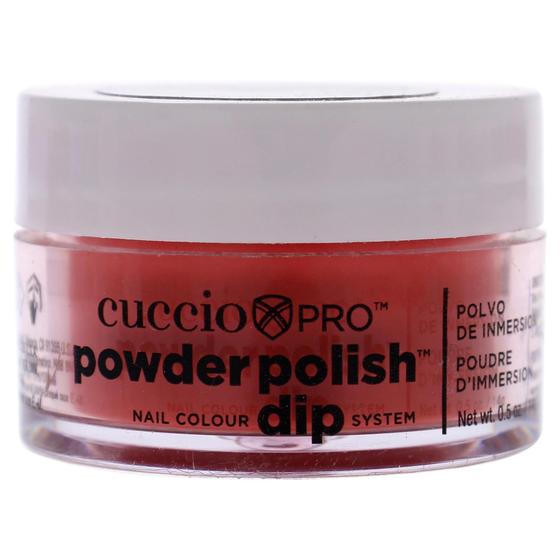 Imagem de Esmalte de unhas em pó Cuccio Colour para manicure 15mL vermelho