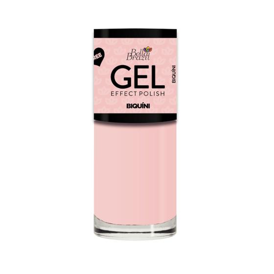 Imagem de Esmalte Em Gel Bella Brasil Seca Sem Cabine 9  Ml Biquini