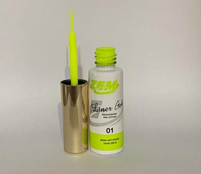 Imagem de Esmalte em Gel Liner Fluorescente Nº 1 10ml - ZEM