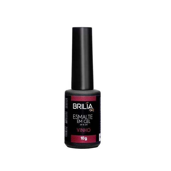 Imagem de Esmalte Em Gel Para Unhas Vinho 10g    - Brilia Nails