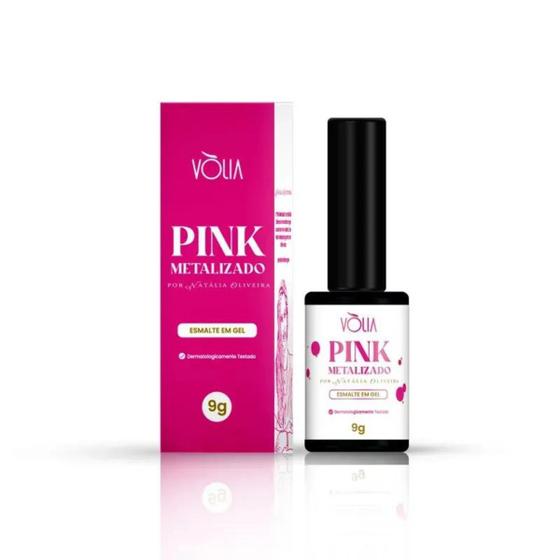 Imagem de Esmalte Em Gel Pink Metalizado 9G - Volia