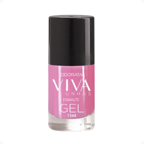Esmalte Em Gel Rosa Sublime Cremoso Não Precisa Cabine Secagem Rápida ...