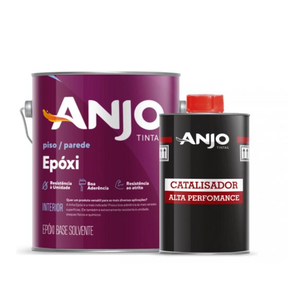 Esmalte Epoxi PDA Clássico Cinza n6,5 3:1 Brilhante 2,7l + Catalisador 900ml Anjo Menor preço em Esmalte Epoxi PDA Clássico Cinza n6,5 3:1 Brilhante 2,7l + Catalisador 900ml Anjo