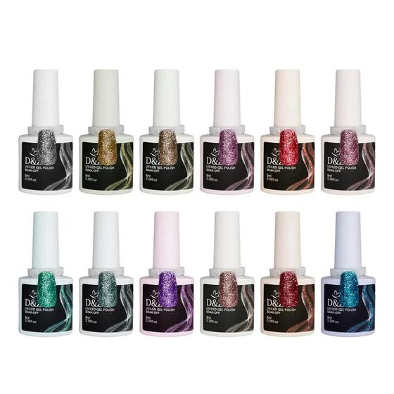 Imagem de ESMALTE GEL REFLETIVO COLECAO 8ML DZ  12 cores