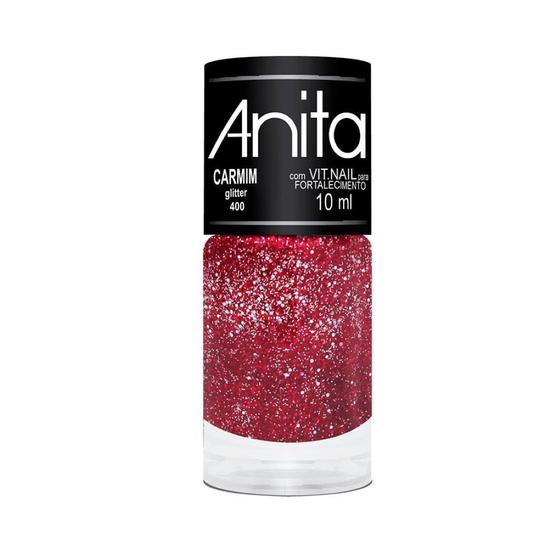 Imagem de Esmalte Glitter Carmim 10ml - Anita