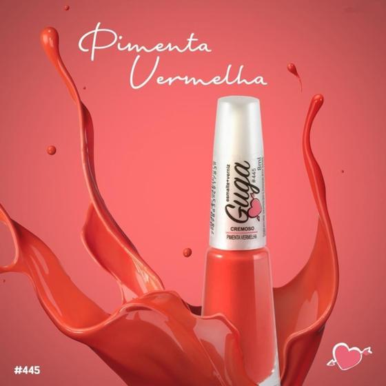 Imagem de Esmalte guga 8ml 445 pimenta vermelha - 445 - Stillus