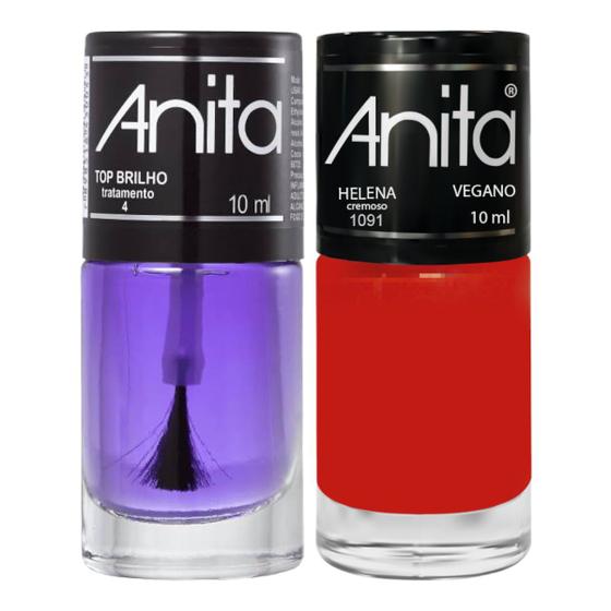 Imagem de Esmalte Helena + Top Brilho 10ml Anita