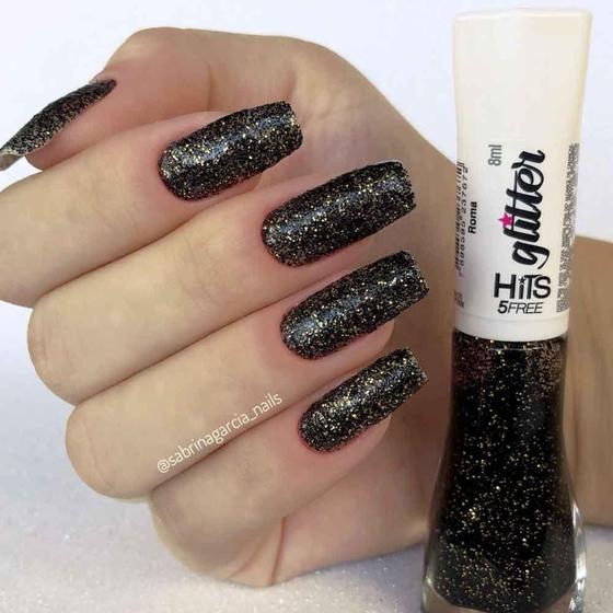 Imagem de Esmalte Hits 5Free Glitter Roma 8ml  Rápido Envio