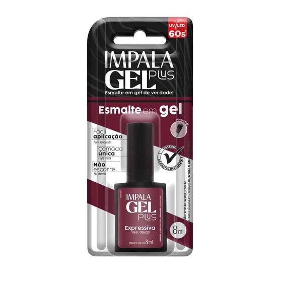 Esmalte Impala Hipoalergênico Em Gel Plus De Verdade Usar Cabine Uv/led ...
