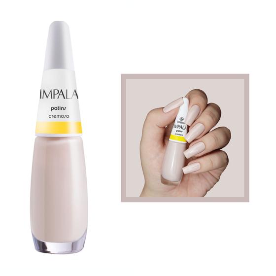 Imagem de Esmalte Impala Patins Bege Nude Cremoso Longa Duração