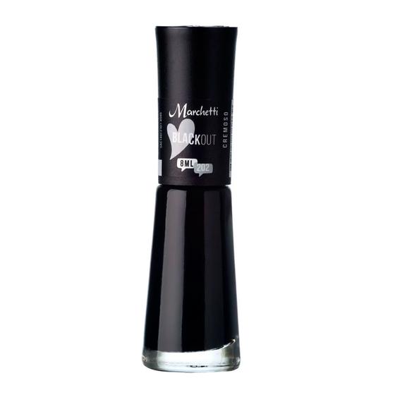 Imagem de Esmalte Marchetti Cremoso Cor Blackout com 8ml