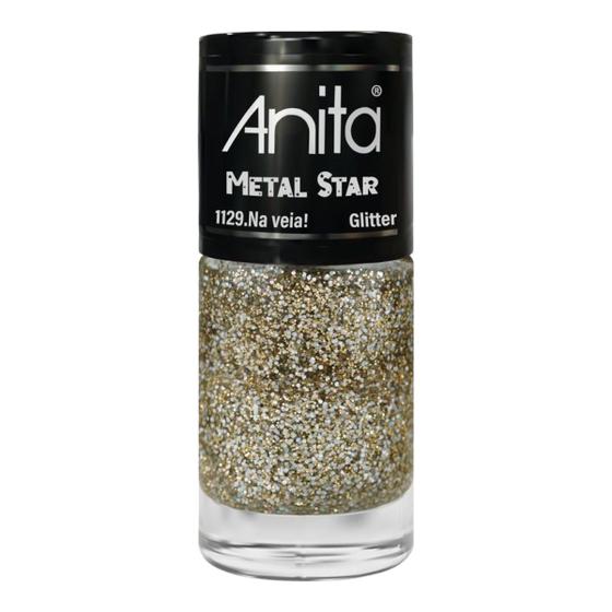 Imagem de Esmalte Na Veia! Glitter 10ml Coleção Metal Star 1129