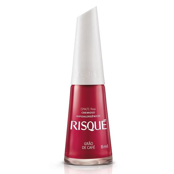 Esmalte Risqué Cremoso Grão de Café 8ml - Risque - Esmalte - Magazine Luiza