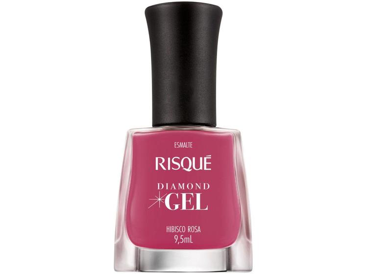 Esmalte Risqué Diamond Gel Hibisco Rosa - Cremoso Hipoalergênico 9,5ml Menor preço em Esmalte Risqué Diamond Gel Hibisco Rosa - Cremoso Hipoalergênico 9,5ml