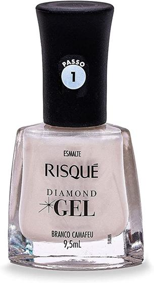 Imagem de Esmalte Risque Efeito Gel Branco Camafeu