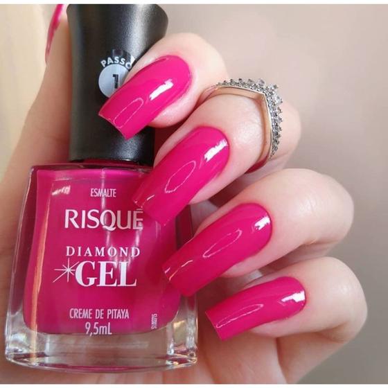 Imagem de Esmalte Risque Efeito Gel Creme De Pitaya