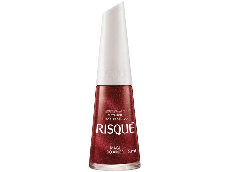 Imagem de Esmalte Risqué Maçã do Amor Vermelho Metálico - Hipoalergênico 8ml