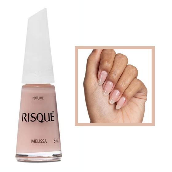 Imagem de Esmalte Risque Melissa Natural Nude Hipoalergenico 8ml