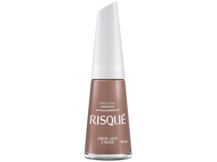 Imagem de Esmalte Risqué Nude Cremoso Linda Leve e Nude - Hipoalergênico 8ml