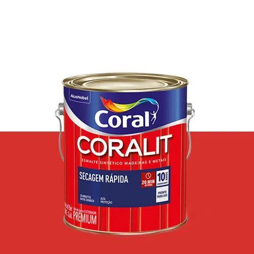 Imagem de Esmalte sintético br verm coralit seca rap. 0,112l coral