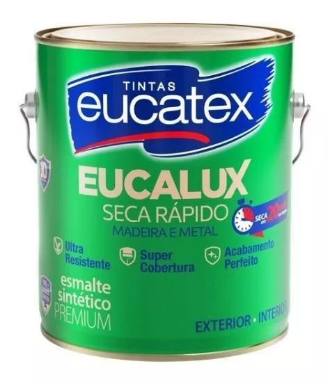 Imagem de Esmalte Sintetico Brilhante 3,6 Litros - Eucatex Seca Rapido - (escolha Cor) 